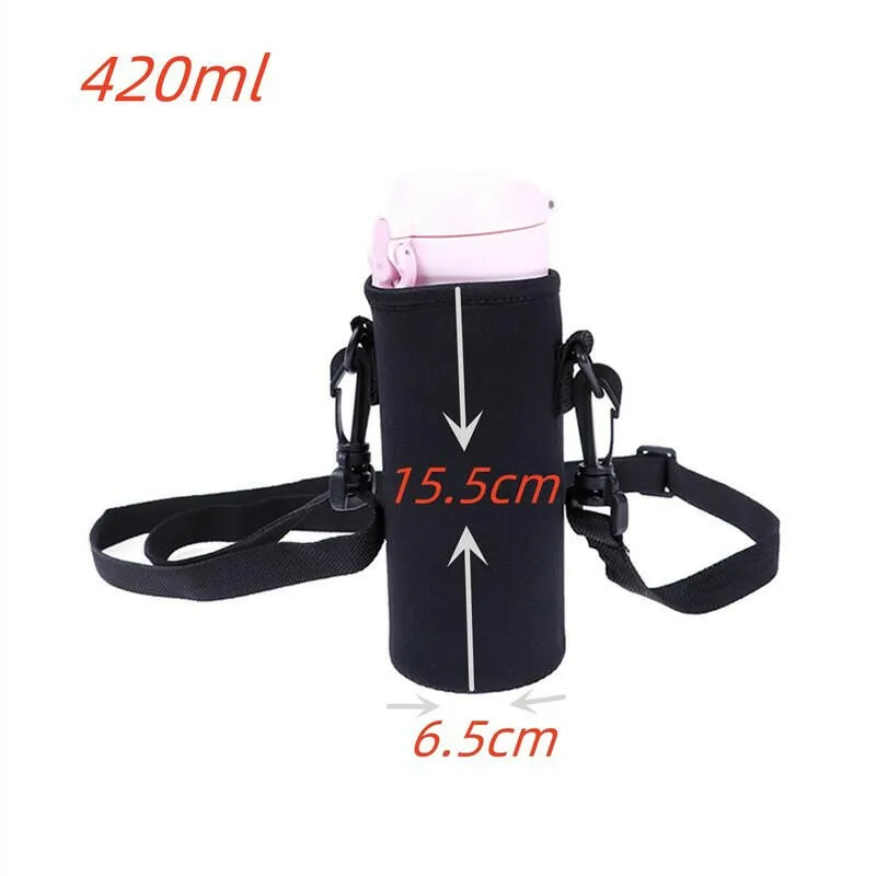 1pc 420-1500ML Sports Water Bottle Case Insulated Bag Neoprene Pouch Holder Sleeve Cover Carrier for Mug Bottle Cup