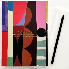 A5 Assemblage Abstract Shapes Embossed Notebook