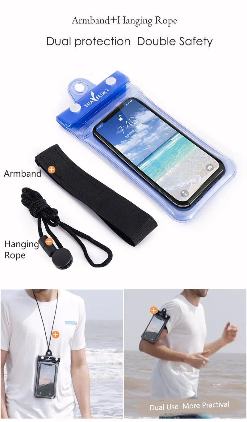 Airbag Waterproof Swimming Phone Case