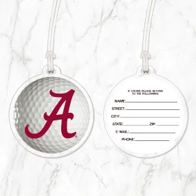 Alabama Golf Ball Luggage Tag