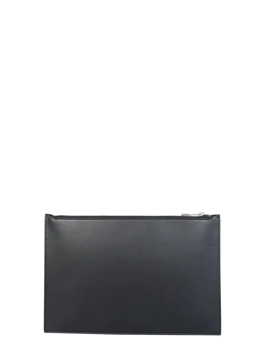 Alexander McQueen Rib Embossed Clutch Bag