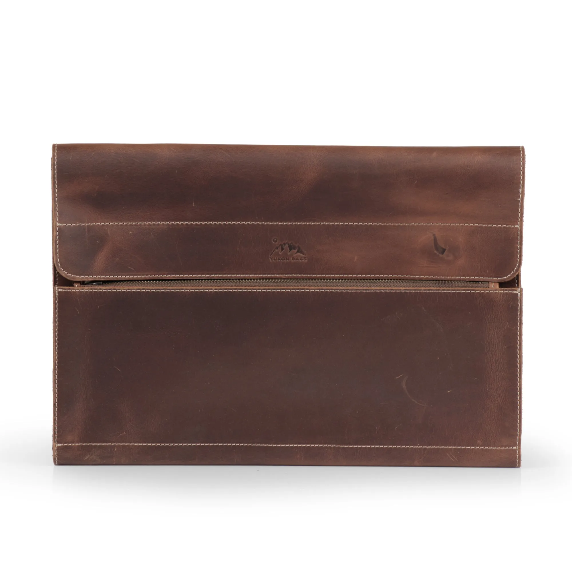 Almost Perfect | Logan Leather Laptop Sleeve with Strap 15''16'' - Pecan