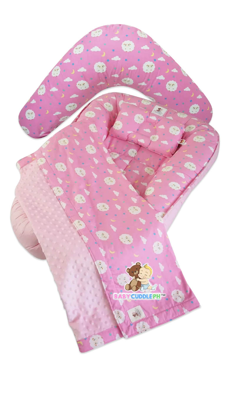 Baby Sheep in Pink - Babycuddleph Mom and Baby Set