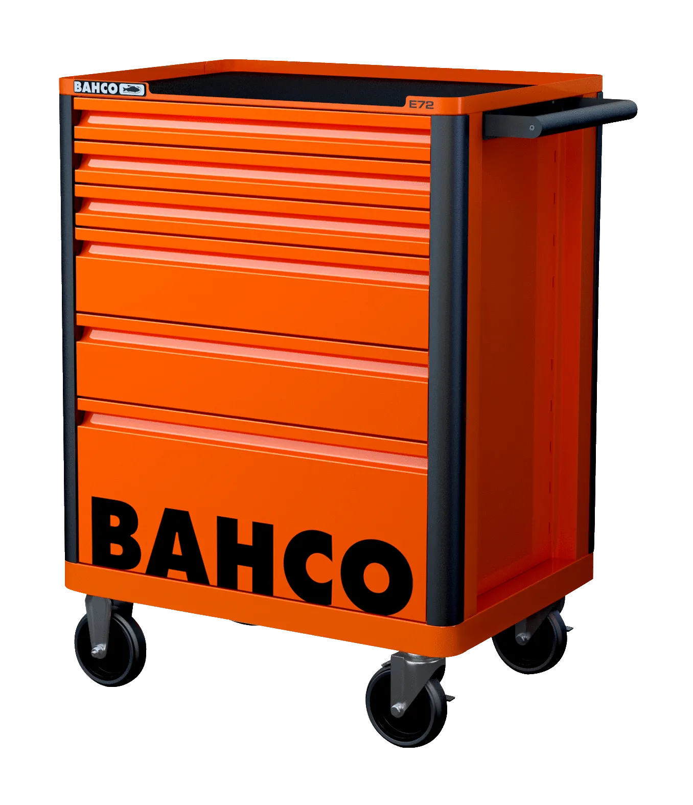 Bahco 1472K6 E72 6 Drawer Orange Mobile Roller Cabinet