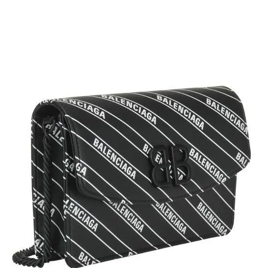 Balenciaga All Over Logo Crossbody Bag