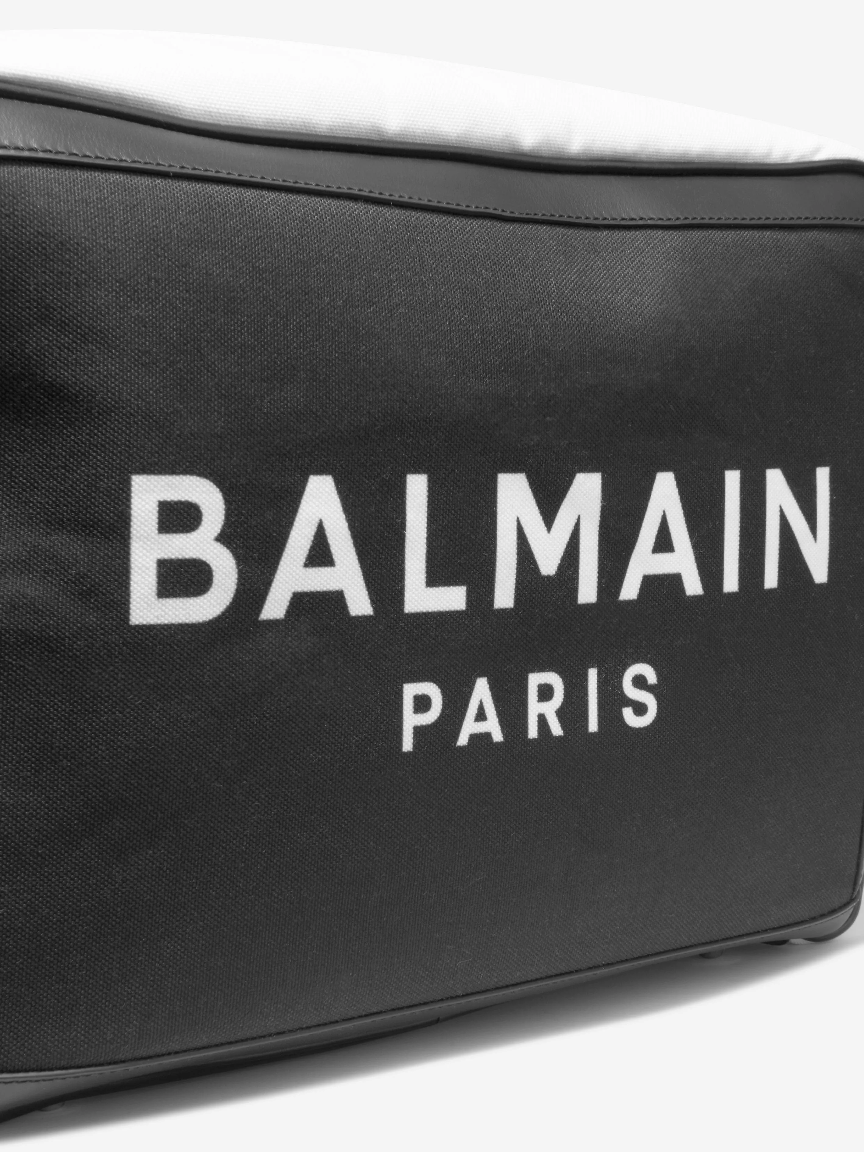 Balmain Baby Logo Changing Bag in Black