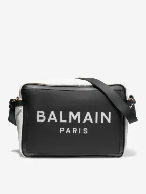 Balmain Baby Logo Changing Bag in Black