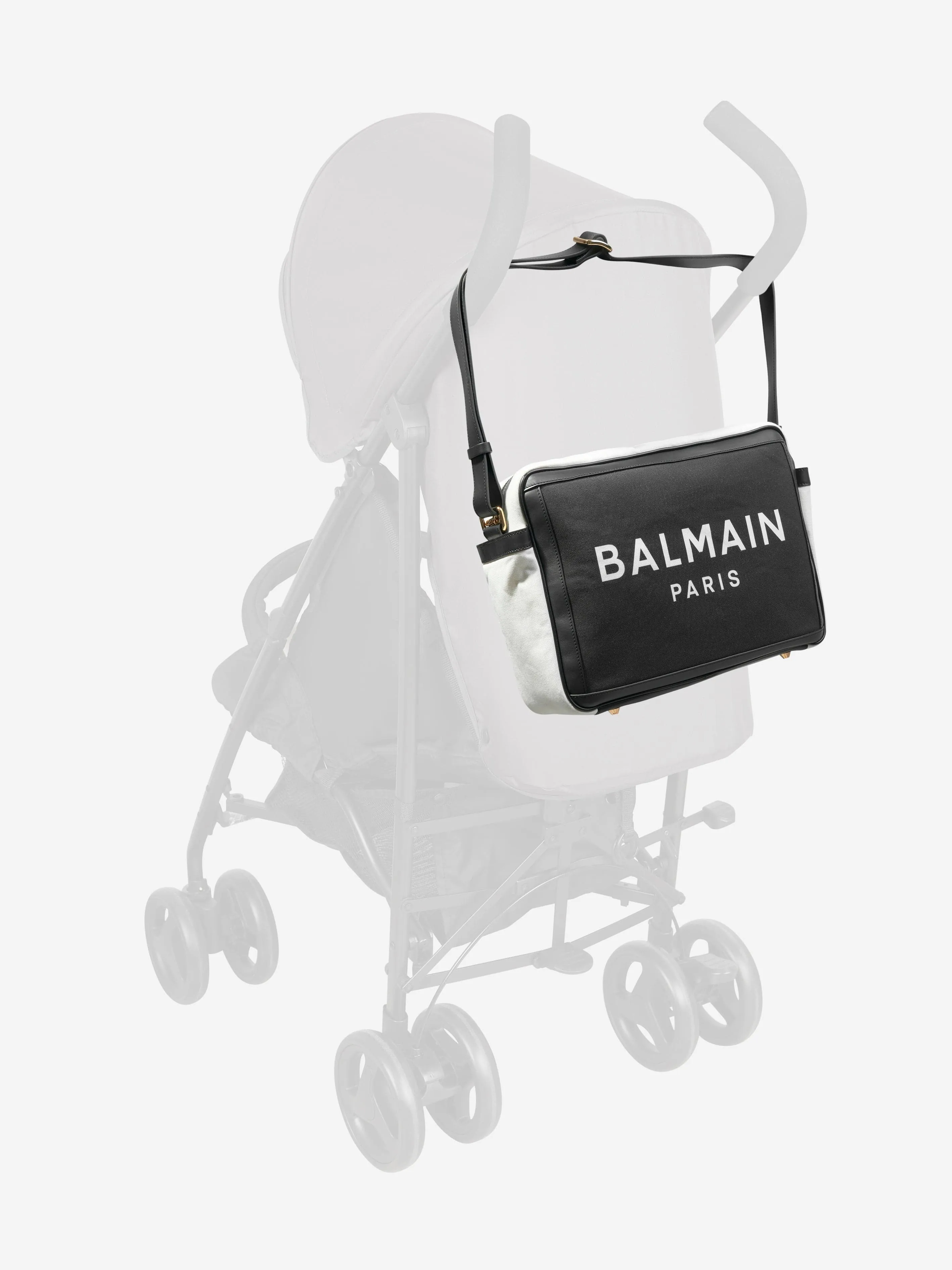 Balmain Baby Logo Changing Bag in Black