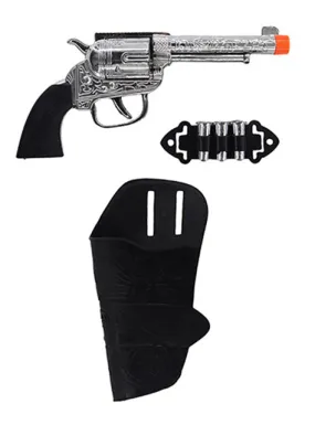 Bandit Cowboy Costume Gun Holster And Bullets Accessory Set