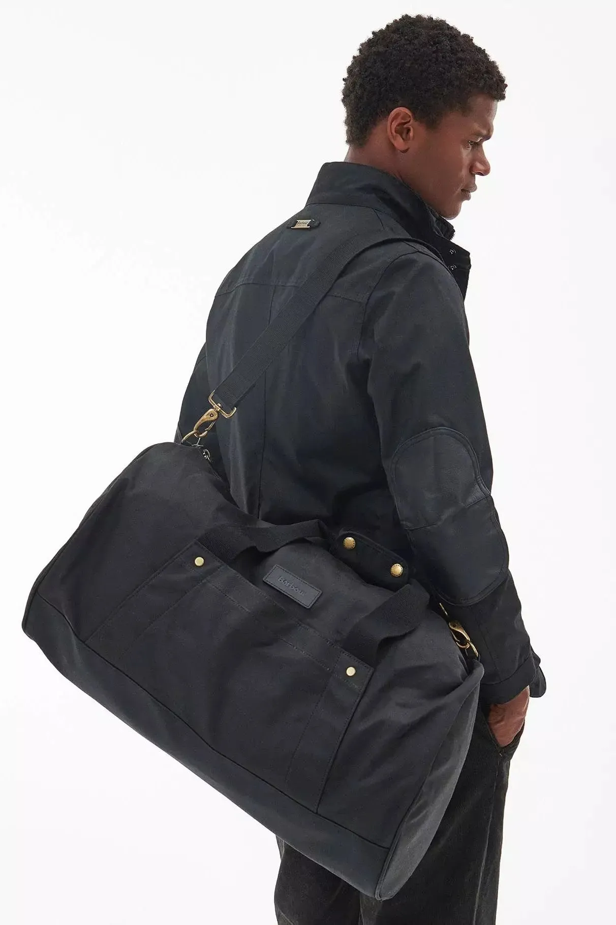 Barbour Duffle Bag  Explorer Wax in BLACK UBA0566BK31