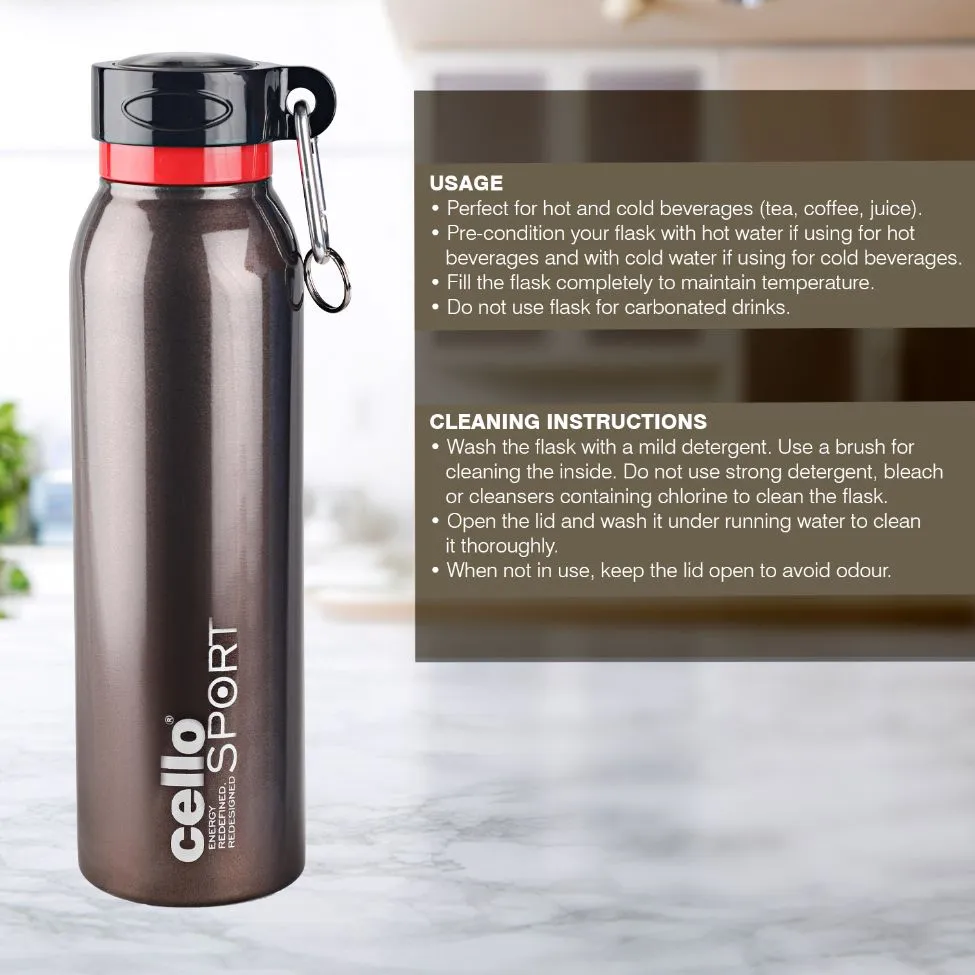 Beatle Flask, Vacusteel Water Bottle, 550ml