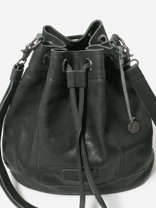 Belongil Bucket Bag Petrol