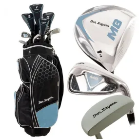 Ben Sayers M8 13-Piece Cart Bag Package Set - Sky Blue ( 1") - Junior/Ladies