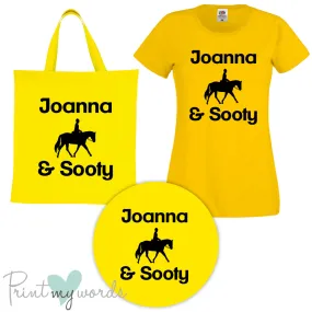 'Bexley' Ladies Personalised Matching Equestrian Set - Dressage Design