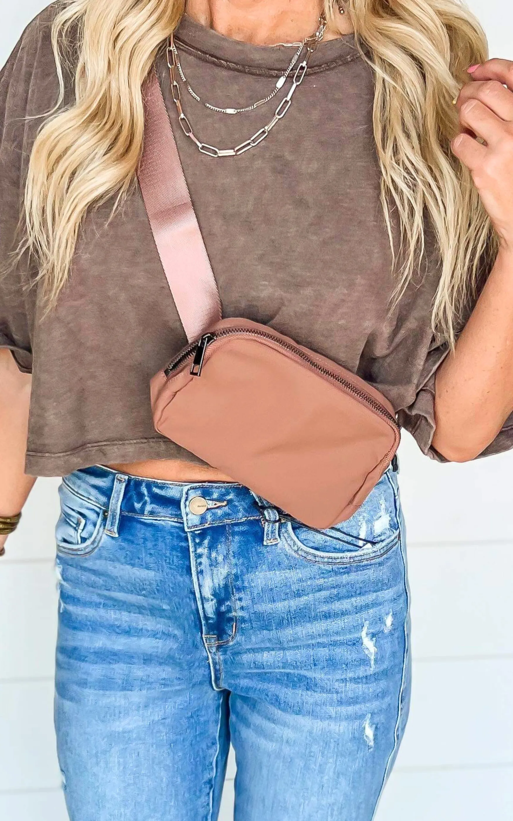 BHB DOORBUSTER: Sara's Everywhere Belt Bag - Light Brown