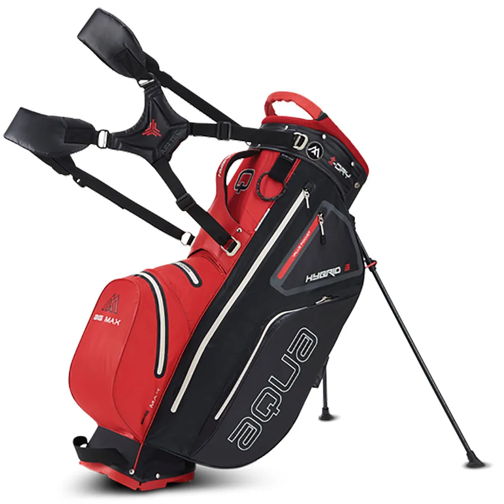 Big Max Aqua Hybrid 3 Stand Bag - Red/Black