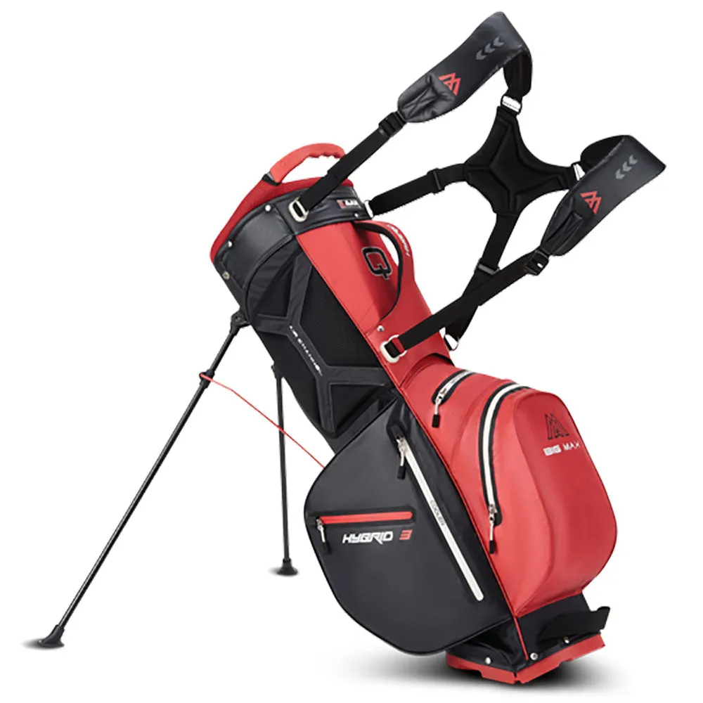 Big Max Aqua Hybrid 3 Stand Bag - Red/Black