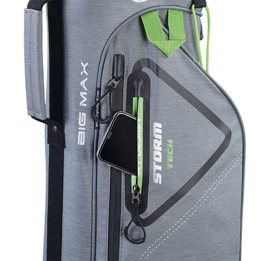 Big Max Dri Lite 7 Stand Bag - Storm/Silver/Lime