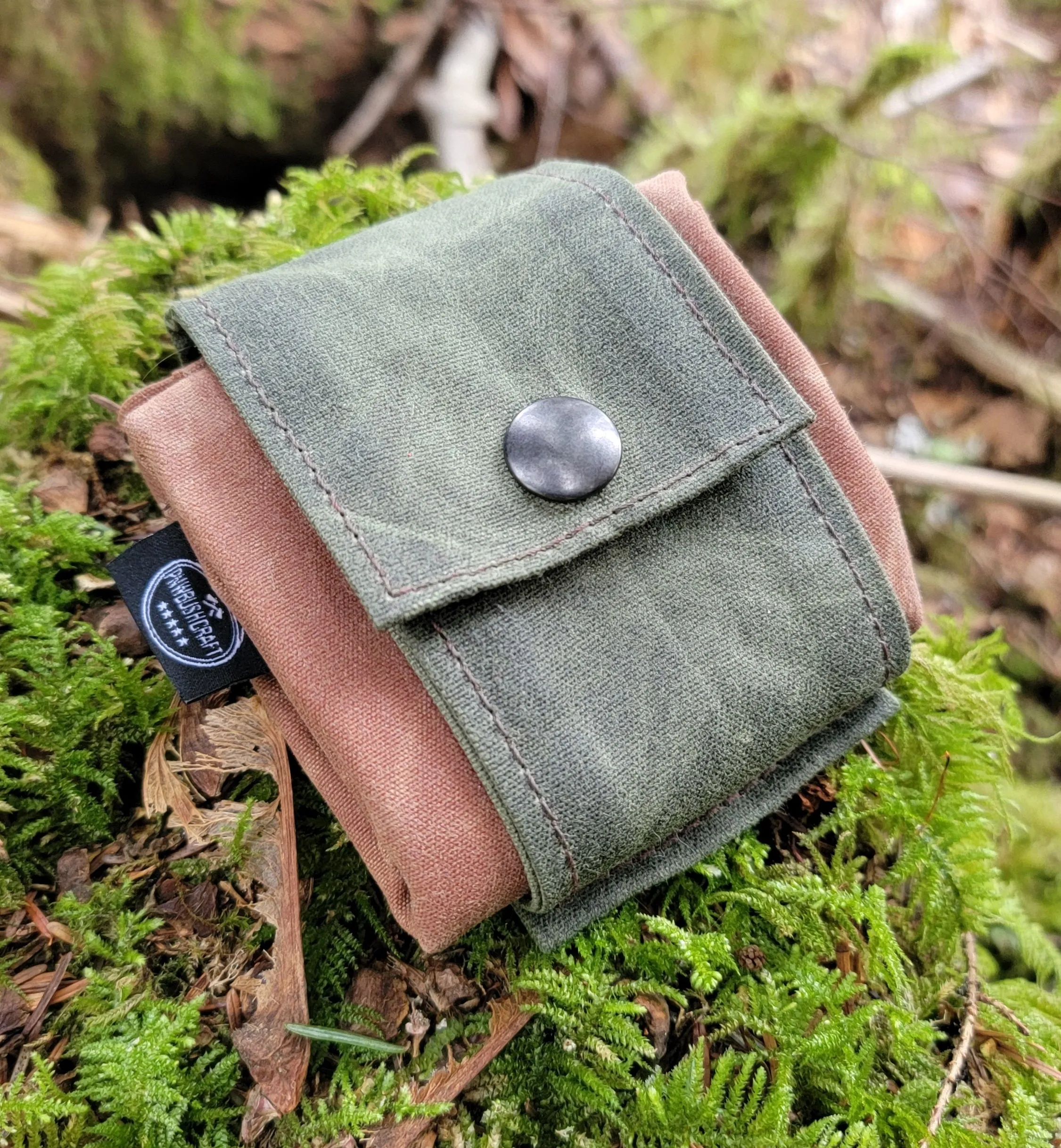 Bigger Waxed Canvas Foraging Pouch , Hip Bag * New*