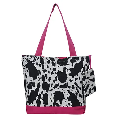 Black Cow Hot Pink NGIL Canvas Tote Bag