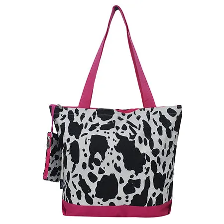 Black Cow Hot Pink NGIL Canvas Tote Bag