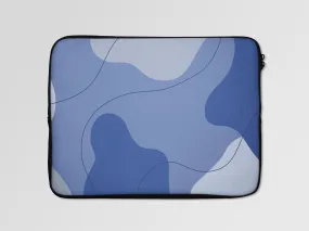 Blue Camo Abstract Laptop Sleeve Bag