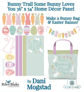 Bunny Trail Some Bunny Loves You 36" x 54" Home Décor Panel | Riley Blake Designs