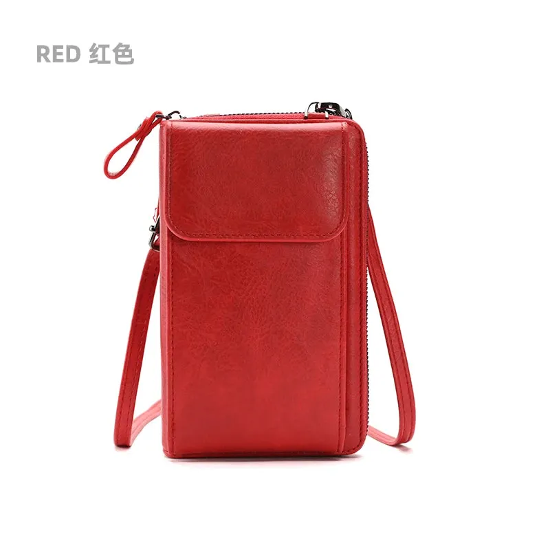 Buylor PU Leather Women Shoulder Bag Luxury 2023 Mobile Phone Bag Fashion Crossbody Bag Strap for Handbag Hasp Small Card Holder