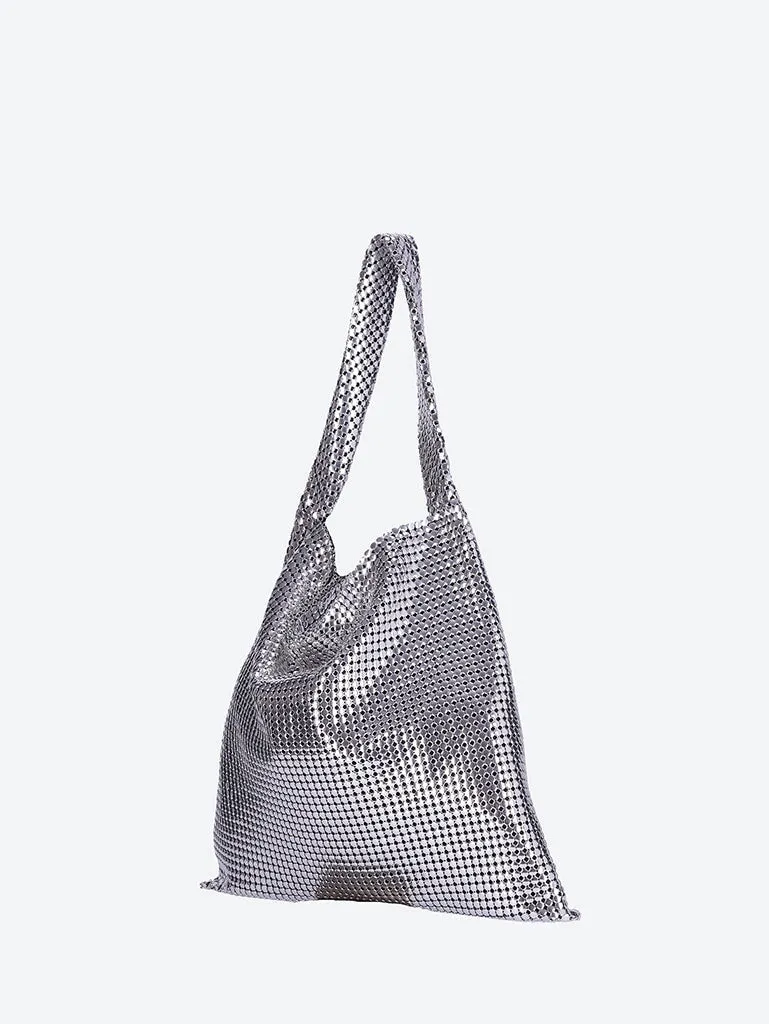 Cabas metallic pixel bag