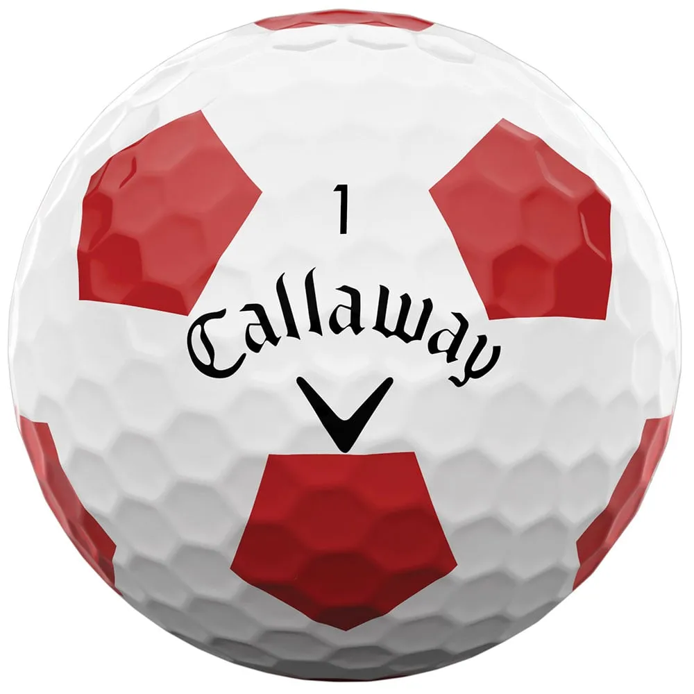 Callaway Chrome Soft Truvis Golf Balls - Red - 12 Pack