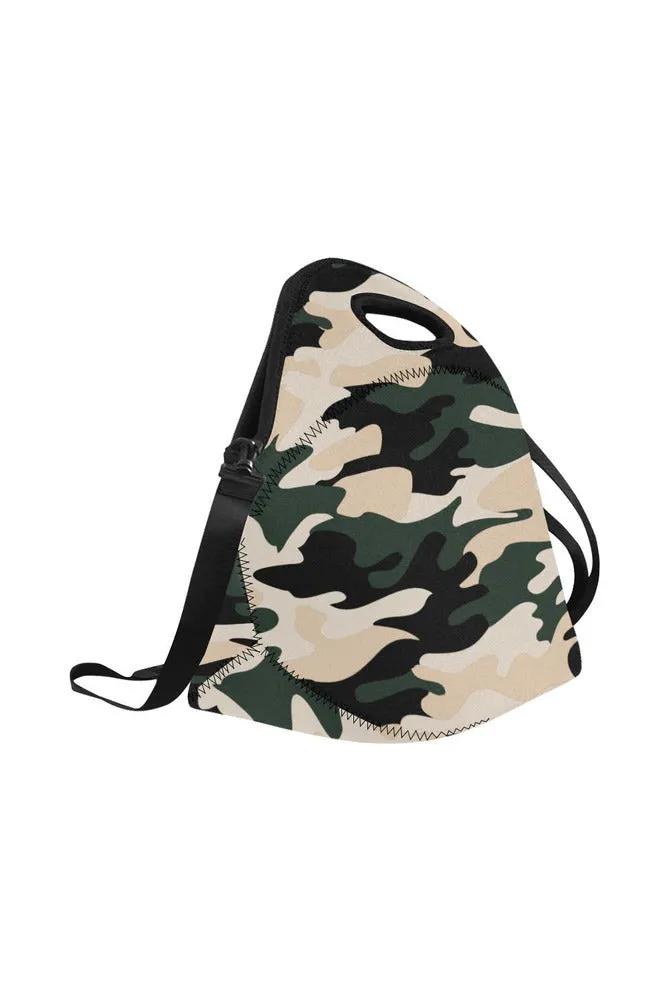 camo lunch bag Neoprene Lunch Bag/Large (Model 1669)