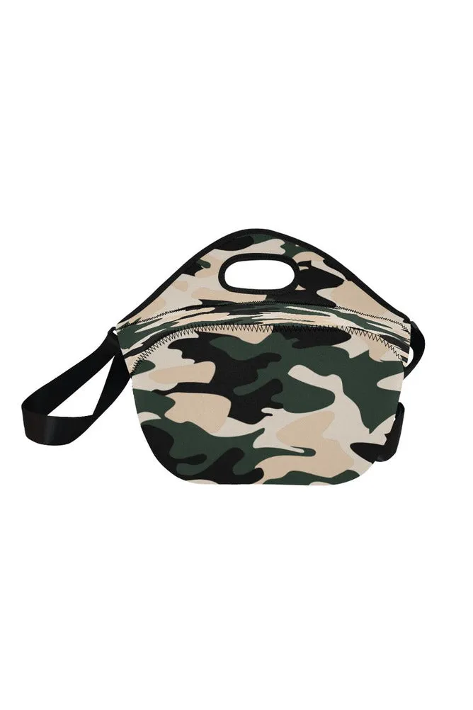 camo lunch bag Neoprene Lunch Bag/Large (Model 1669)