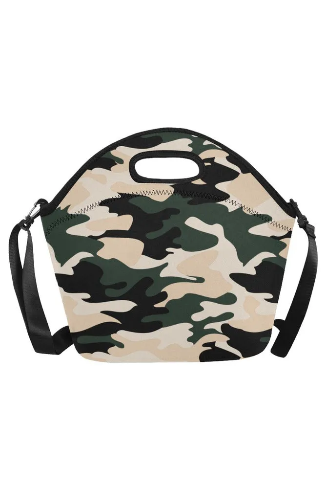 camo lunch bag Neoprene Lunch Bag/Large (Model 1669)