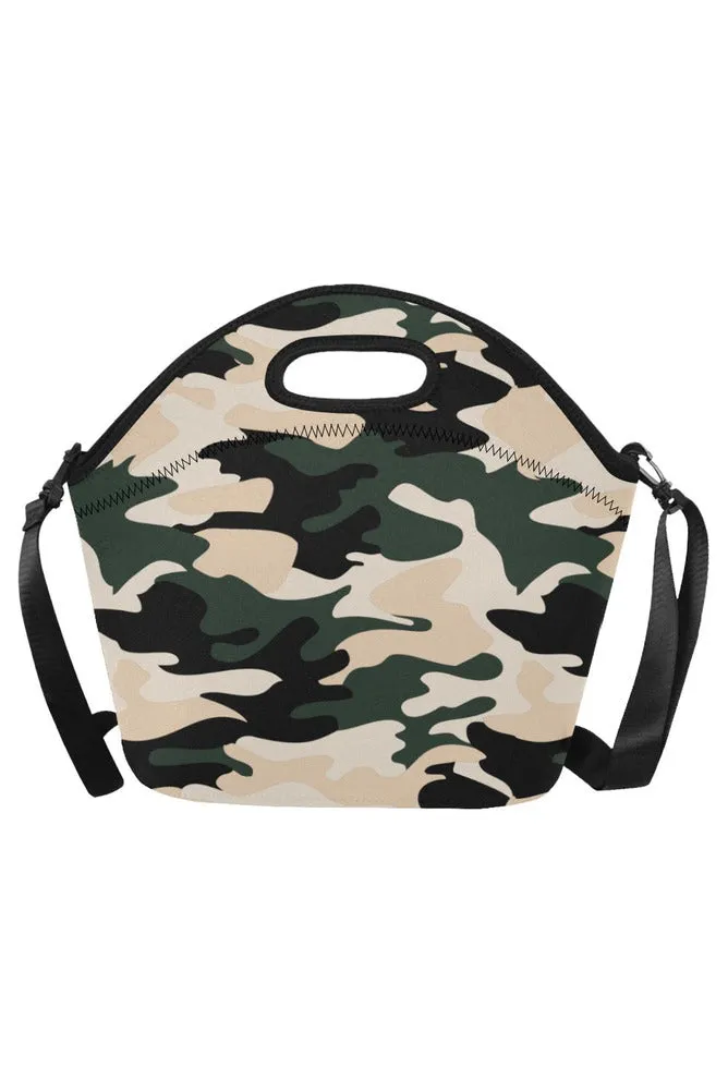 camo lunch bag Neoprene Lunch Bag/Large (Model 1669)