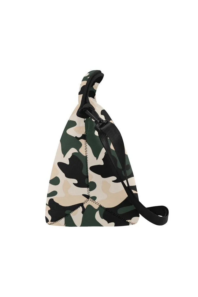 camo lunch bag Neoprene Lunch Bag/Large (Model 1669)