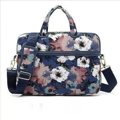 Canvas Laptop Shoulder Bag Messenger Bag for Women