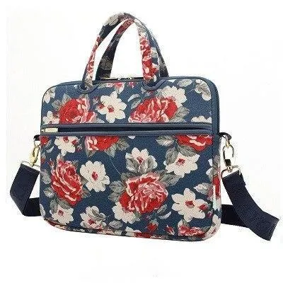 Canvas Laptop Shoulder Bag Messenger Bag for Women