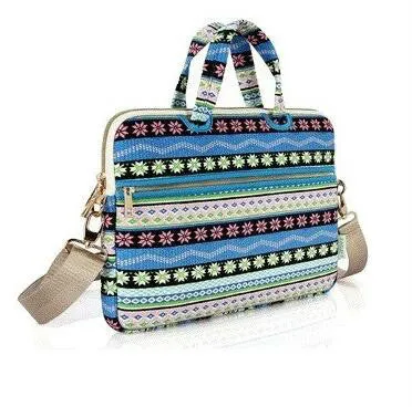 Canvas Laptop Shoulder Bag Messenger Bag for Women