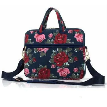 Canvas Laptop Shoulder Bag Messenger Bag for Women