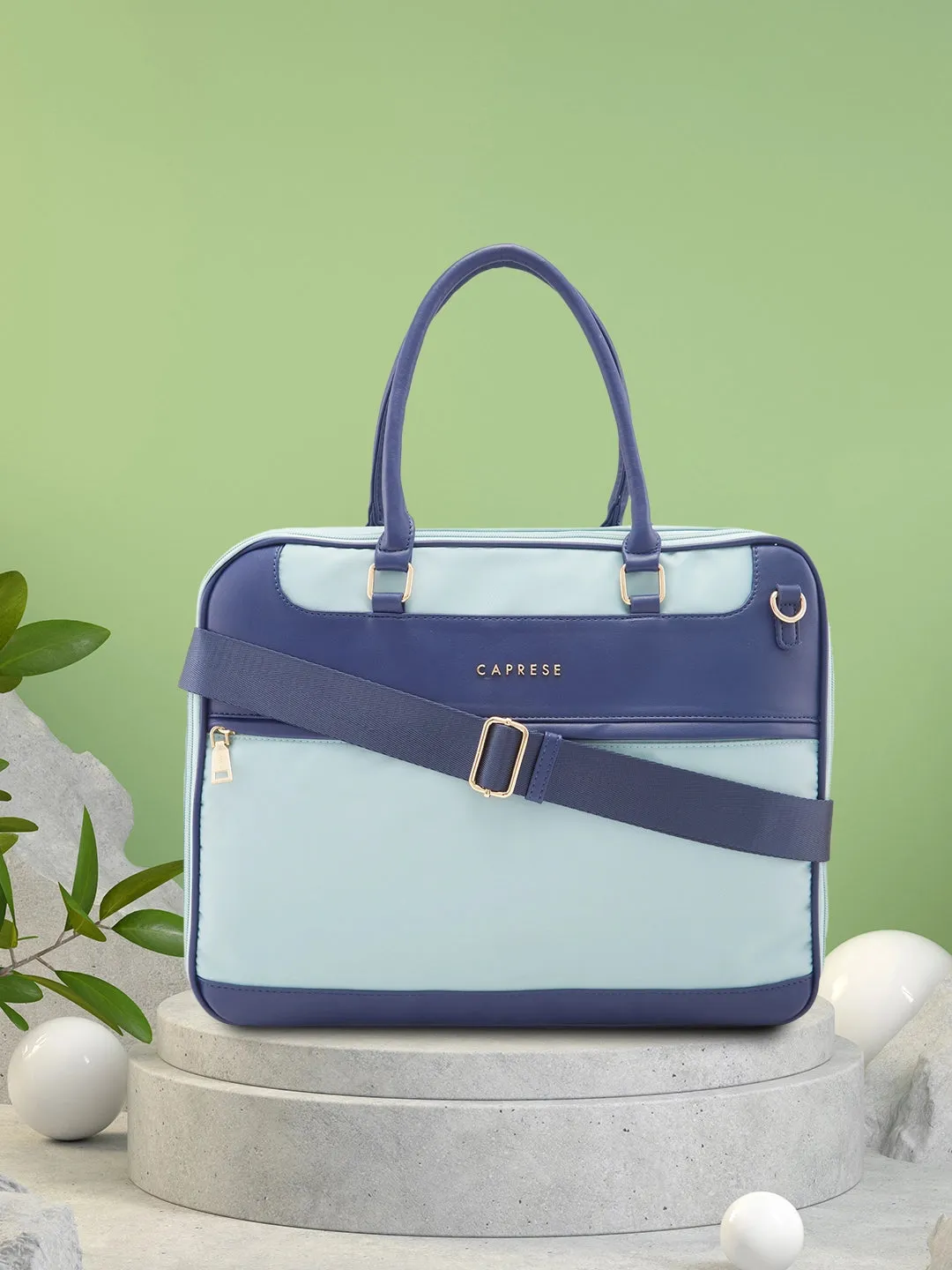 Caprese Jasper Laptop Bag Large Sea Blue