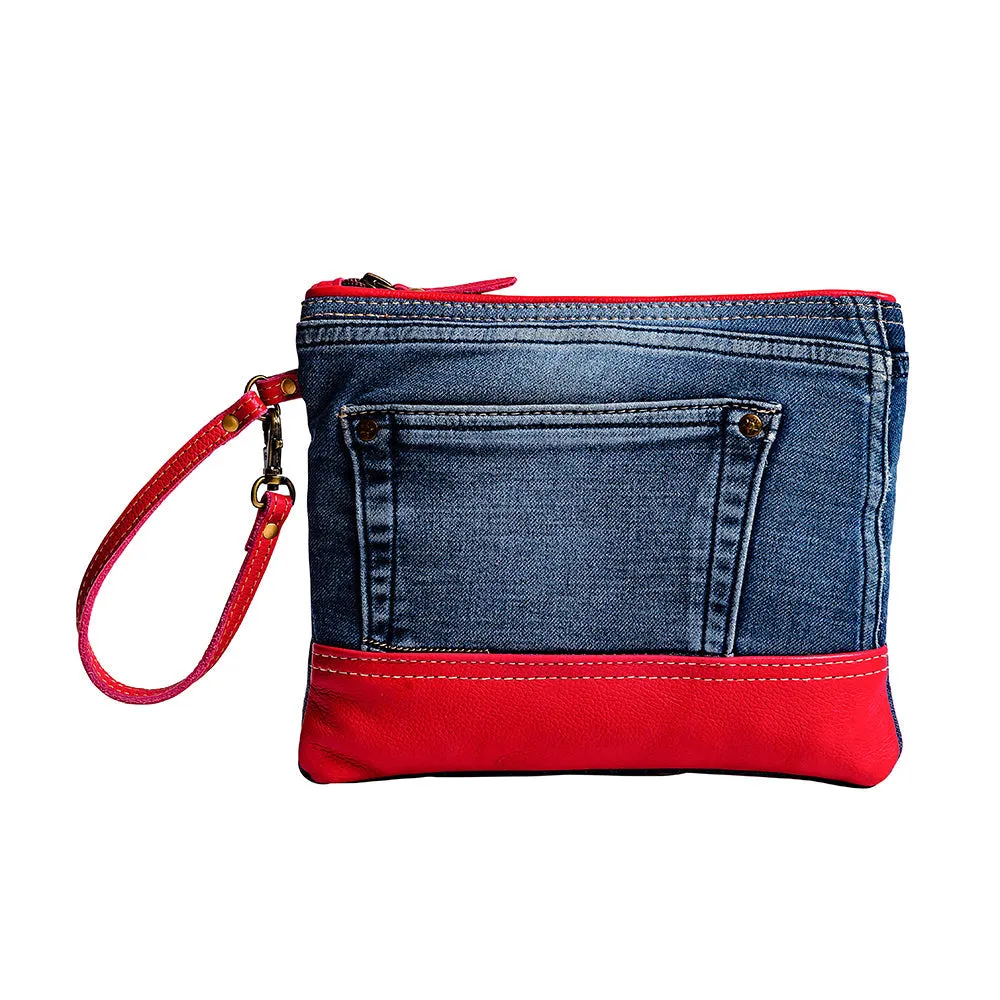 Charley Denim Pouch