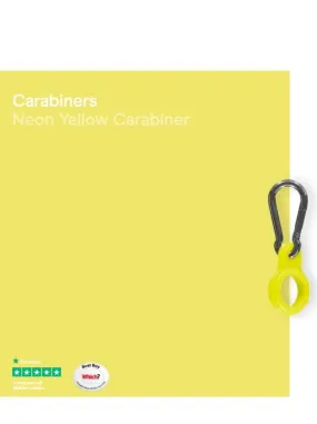 Chilly's Water Bottle Carabiner Neon Yellow CBCARNEYEL