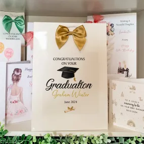 Congratulations Graduation Gift Bag, Custom Personalised With Graduates Name