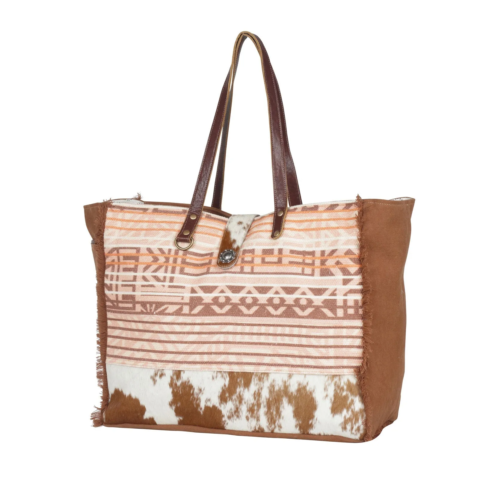 Coral Blossoms Weekender Bag