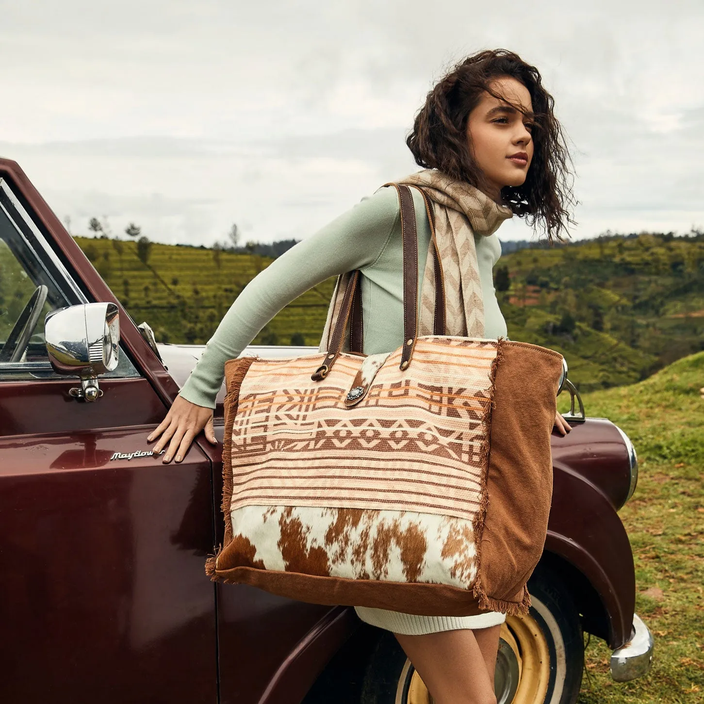 Coral Blossoms Weekender Bag