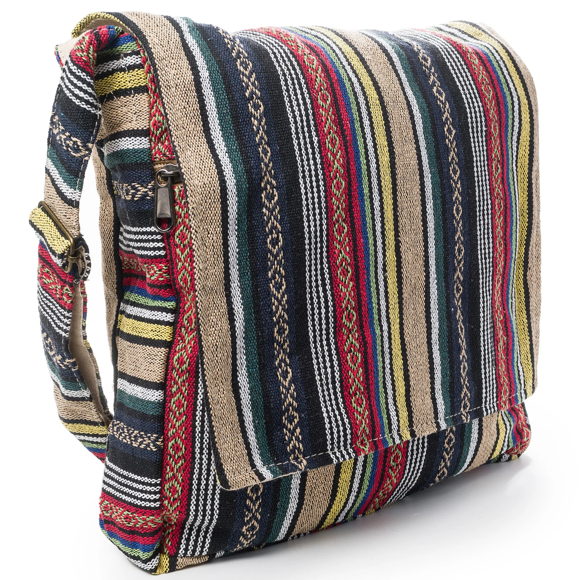 Core Hemp Crossbody Messenger Bag - Kushi