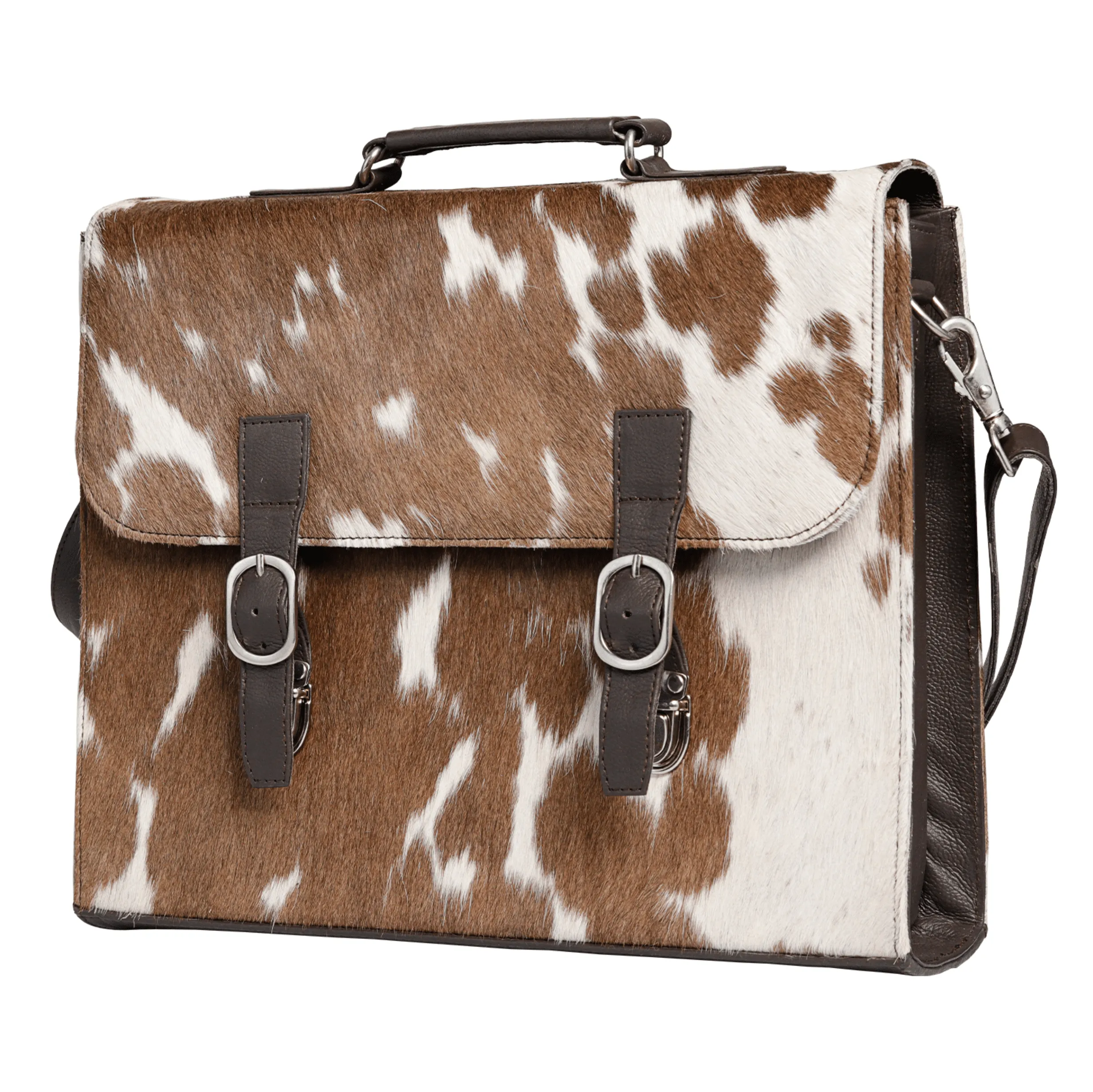 Cowhide Hide n Sleek Briefcase