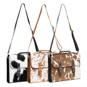 Cowhide Hide n Sleek Briefcase