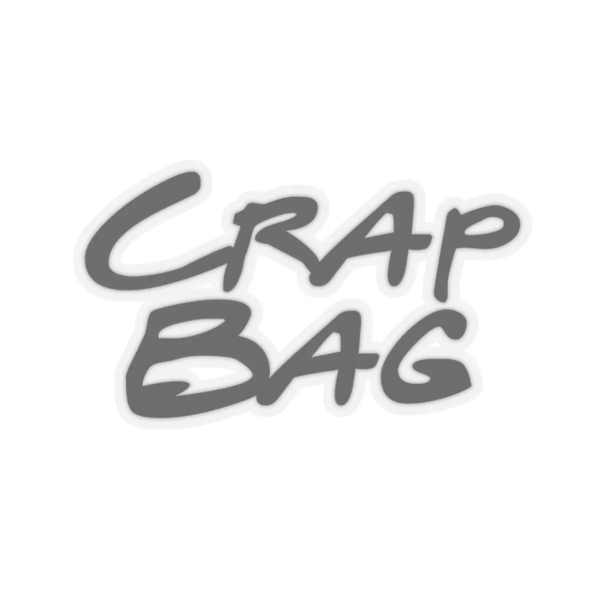 Crap Bag Sticker, Friends Kiss-Cut Sticker