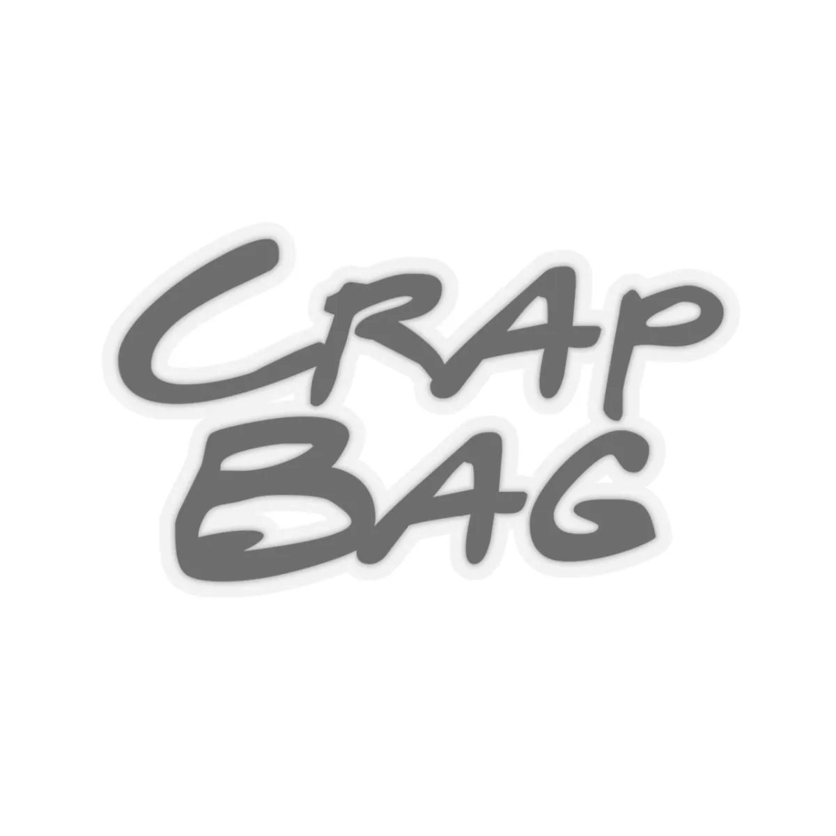 Crap Bag Sticker, Friends Kiss-Cut Sticker